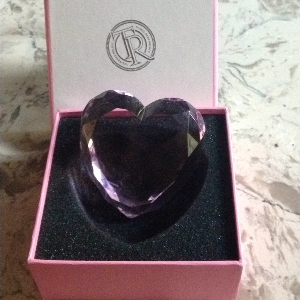 Things Remembered glass heart